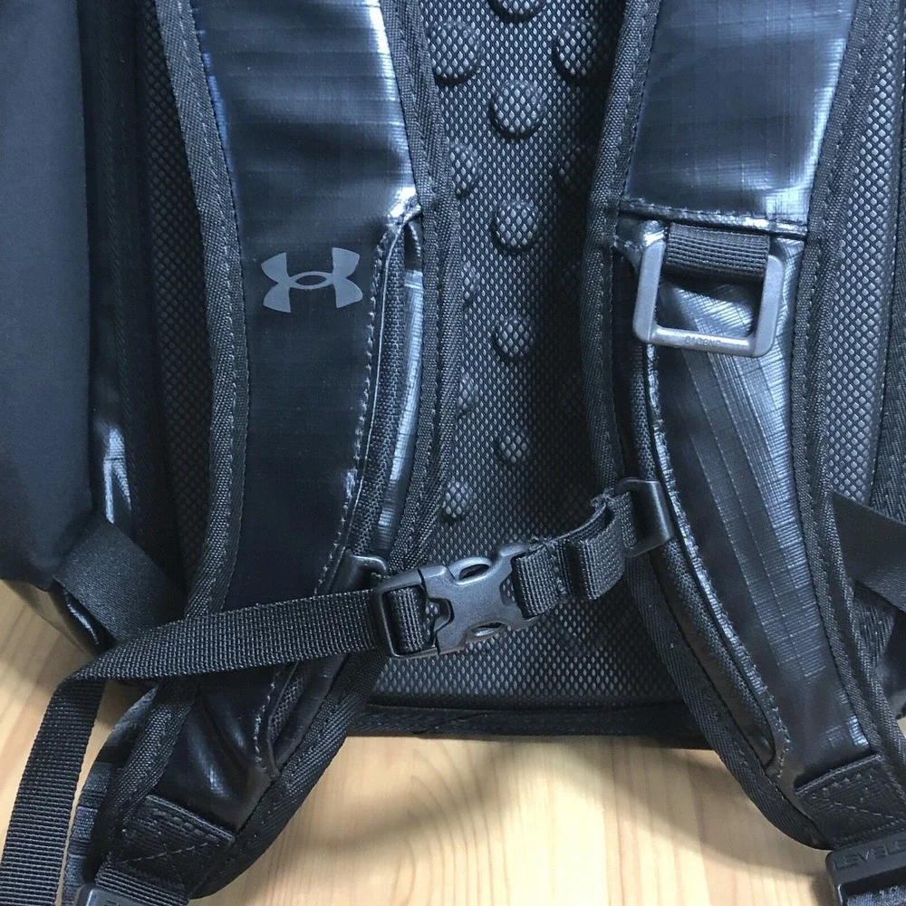 New Under Armour UA Summit Backpack Storm Waterproof Black Sz Large